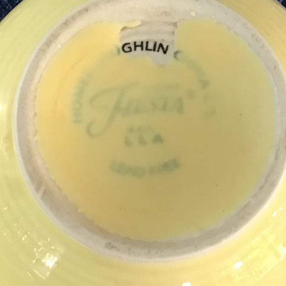 Homer Laughlin Fiestaware Teacup and Saucer Yellow Vintage HLC Fiesta - Picture 6 of 6